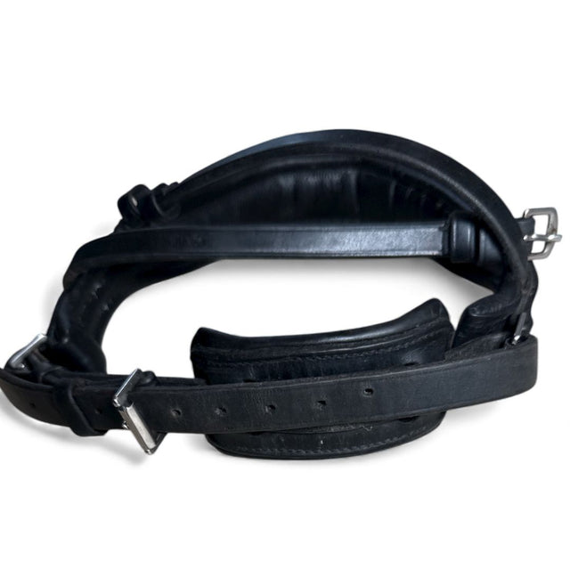 Kavalkade Crank Noseband / Wide Padded Patent Leather - Black / Full Size