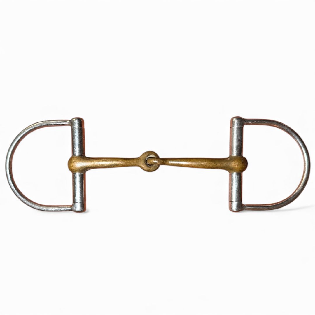 Dee Ring Copper Mouth Snaffle Bit -  5 1/2"