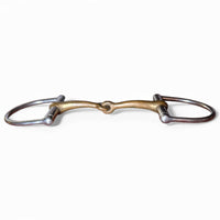 Dee Ring Copper Mouth Snaffle Bit -  5 1/2"