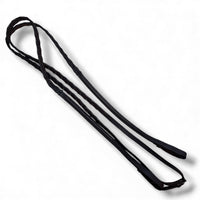 Pessoa Pro Fancy-Stitched Wide Nose Bridle with Reins -Dark Brown / Full Size