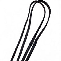 Pessoa Pro Fancy-Stitched Wide Nose Bridle with Reins -Dark Brown / Full Size