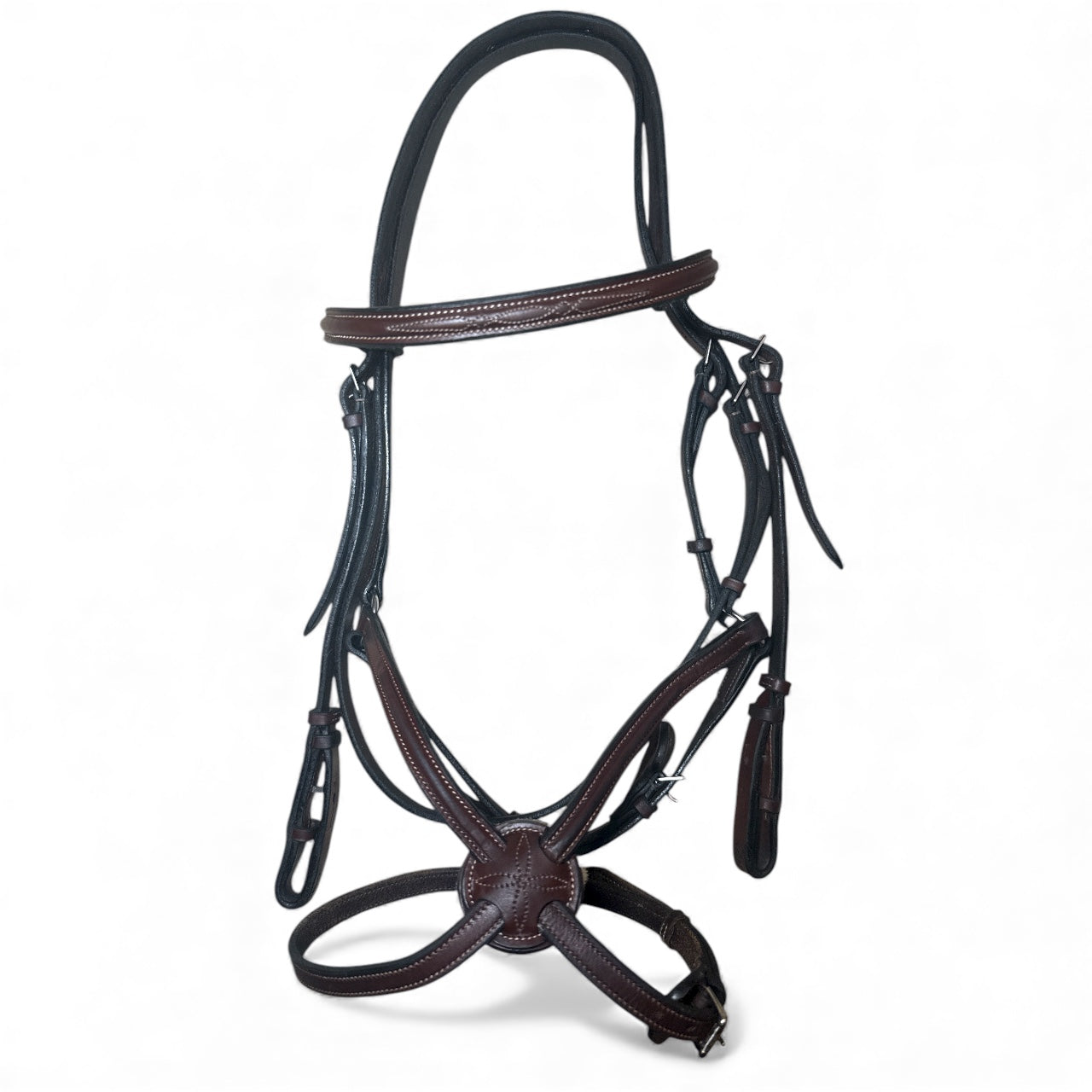 Hadfield's Saddlery Figure 8 Raised Fancy - Brown / Cob