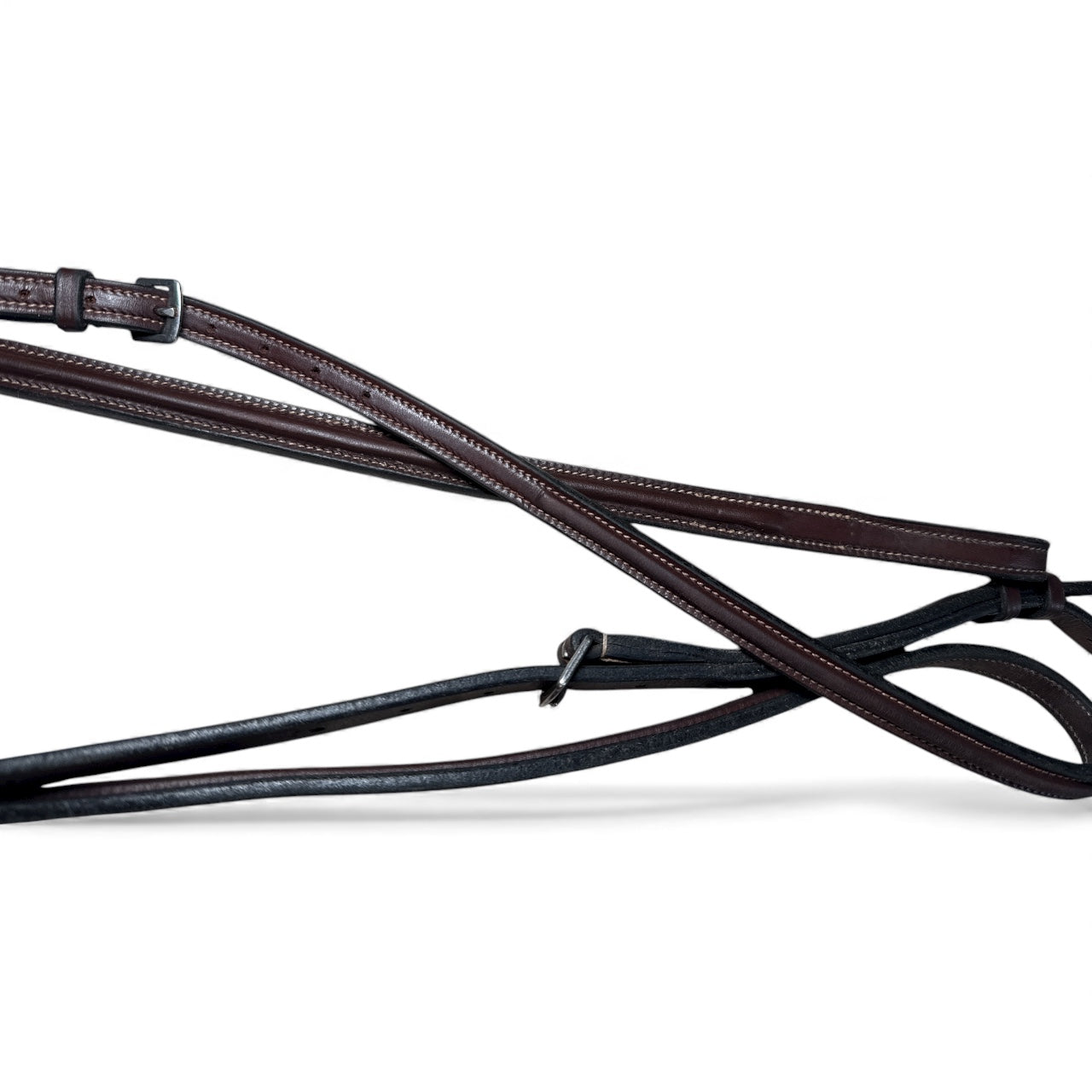 Hadfield's Saddlery Flat Raised Standing Martingale - Brown / Full Size
