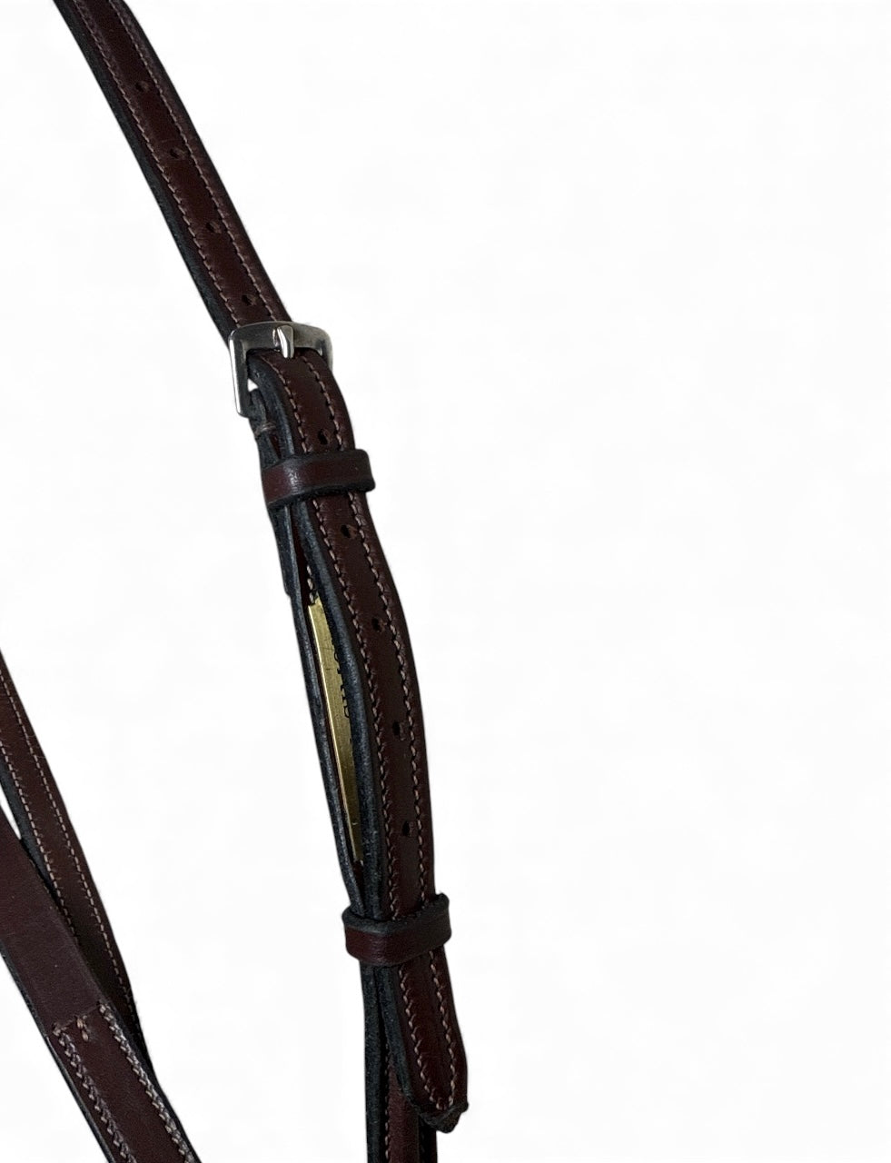 Hadfield's Saddlery Flat Raised Standing Martingale - Brown / Full Size