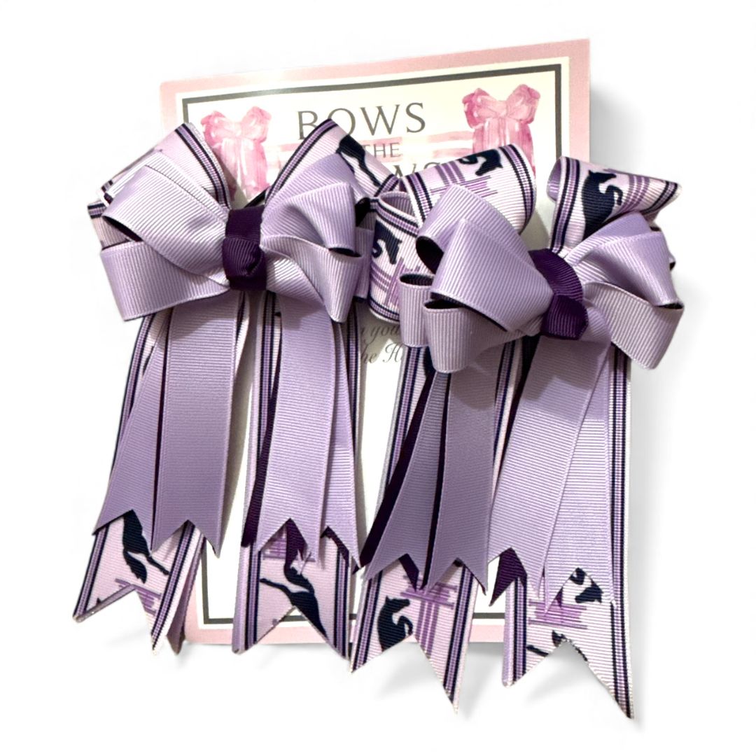 Bows To The Shows - Purple Jumper Ponies   NEW