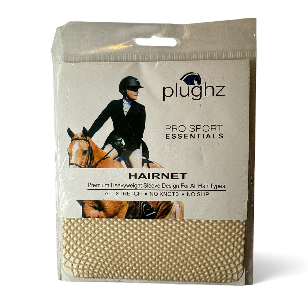 Plughz ProSport Essential Hair Net - Blonde  NEW