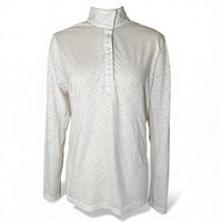 Kerrits Encore Women's Long Sleeve Show Shirt - White / Size XL