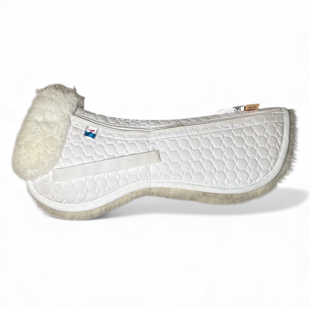 Mattes Sheepskin Correction All Purpose Half Pad - White / Size Medium