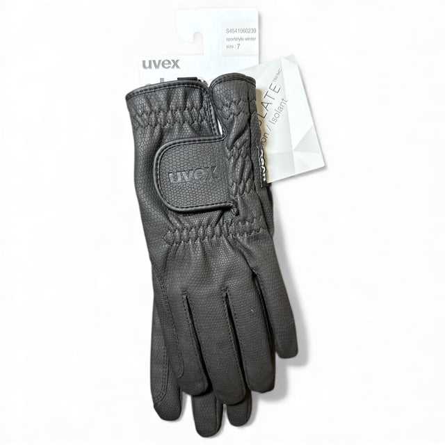 Uvex Sportstyle Winter Riding Gloves - Black / Size 7    NEW
