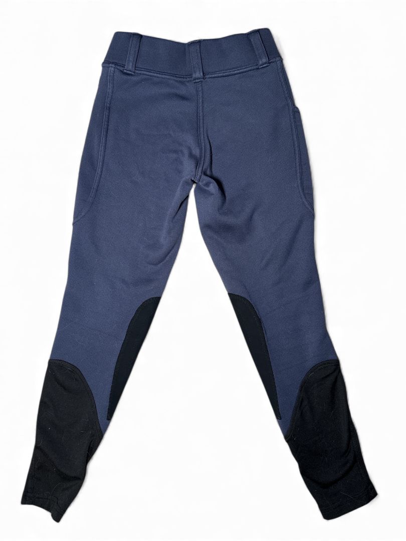 Kerrits Kids Sit Tight Wind Pro Knee Patch Riding Tight - Navy / Size Medium Youth