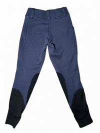 Kerrits Kids Sit Tight Wind Pro Knee Patch Riding Tight - Navy / Size Medium Youth