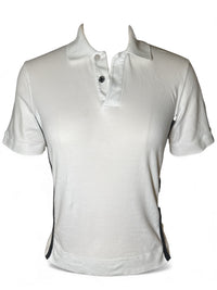 Hermes Sellier Women's H Stitch Polo Shirt - White / Size Small