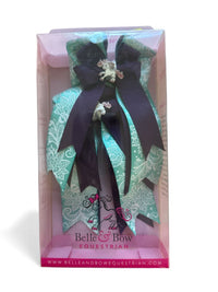 Belle & Bow Equestrian Show Bows - Purple Pony  NEW