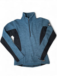 Kerrits Kids Fleece Quarter Zip Top - Teal / Size Medium Youth