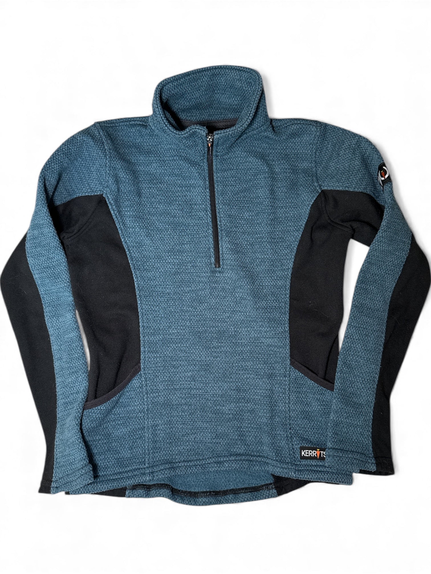 Kerrits Kids Fleece Quarter Zip Top - Teal / Size Small Youth