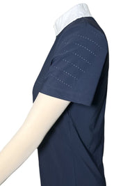 Cavalleria Toscana Women's Perforated Show Shirt - Black / Size Medium