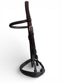 Vespucci Veritas Wide Fancy Stitch Hunter Bridle - Brown (No Reins)