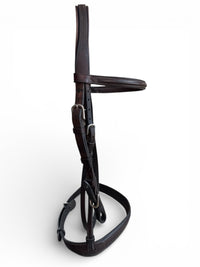 Vespucci Veritas Wide Fancy Stitch Hunter Bridle - Brown (No Reins)