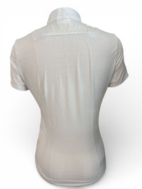 Cavalleria Toscana Women's Short Sleeve Show Shirt - White / Size Medium