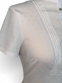 Cavalleria Toscana Women's Short Sleeve Show Shirt - White / Size Medium