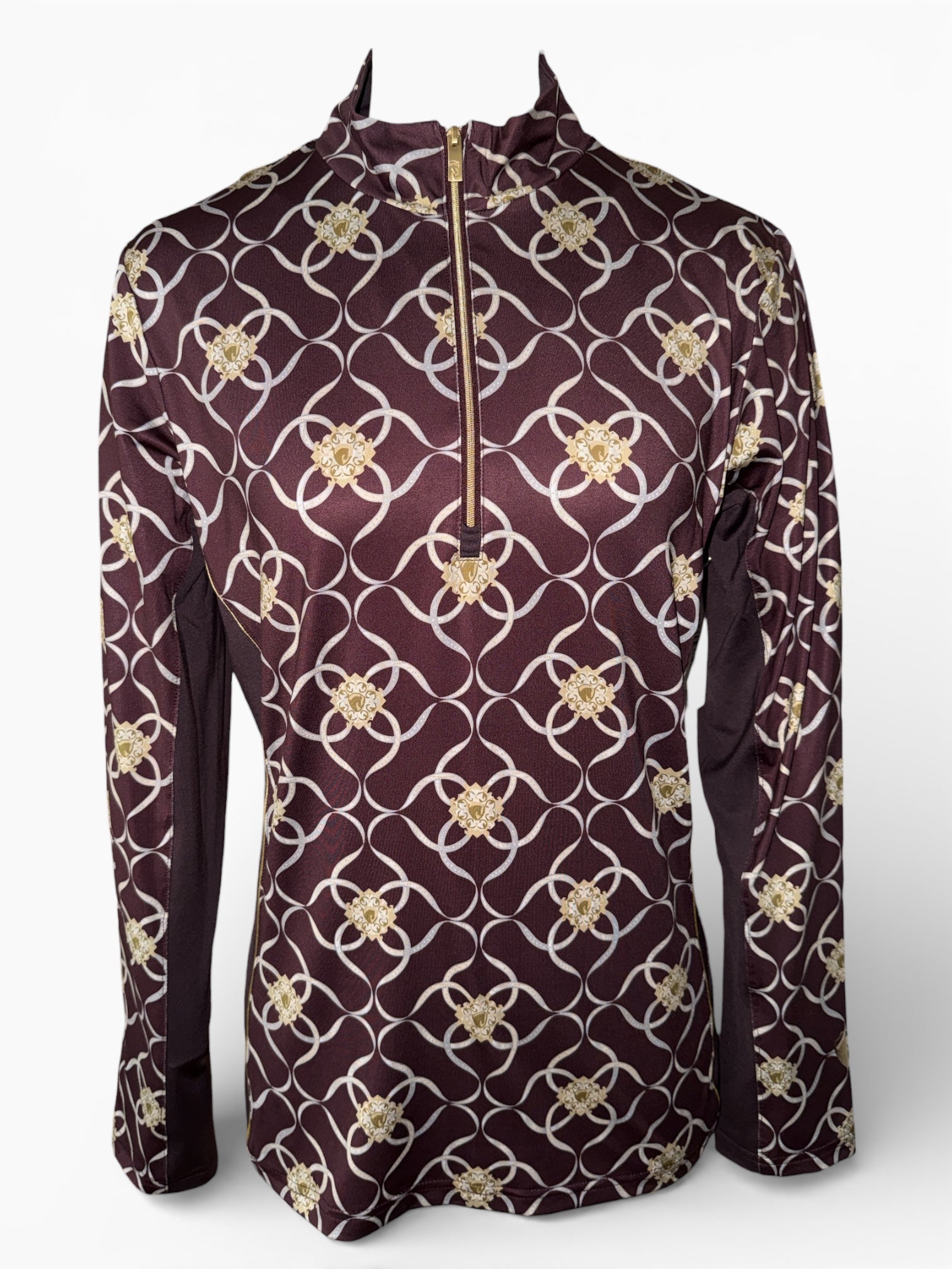 Arista Luxe 1/4 Zip Long Sleeve Shirt - Wine Burgundy / Size XL   NEW