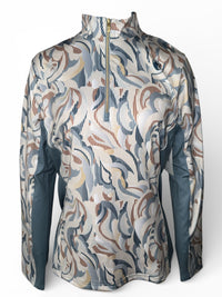 Arista Whorls 1/4 Zip Long Sleeve Shirt - Citadel Blue / Size XXL   NEW