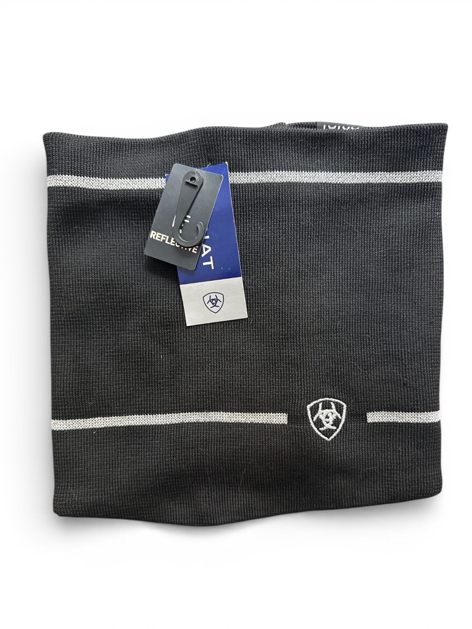 Ariat Tek Reflective Neck Gaiter - Black / One Size / Unisex  NEW