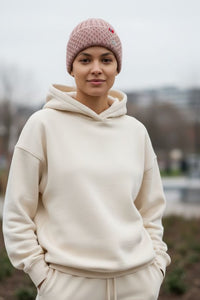 B Veritgo Women's Alpaca Wool Blend Hat - Rose Pink / One Size