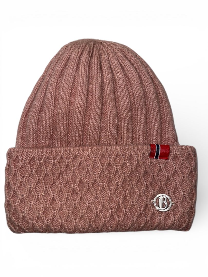 B Veritgo Women's Alpaca Wool Blend Hat - Rose Pink / One Size