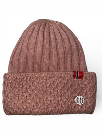 B Veritgo Women's Alpaca Wool Blend Hat - Rose Pink / One Size