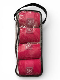 Ovation Professional Polo Wraps - Set of 4 / Fuchsia Pink / Horse Size   NEW