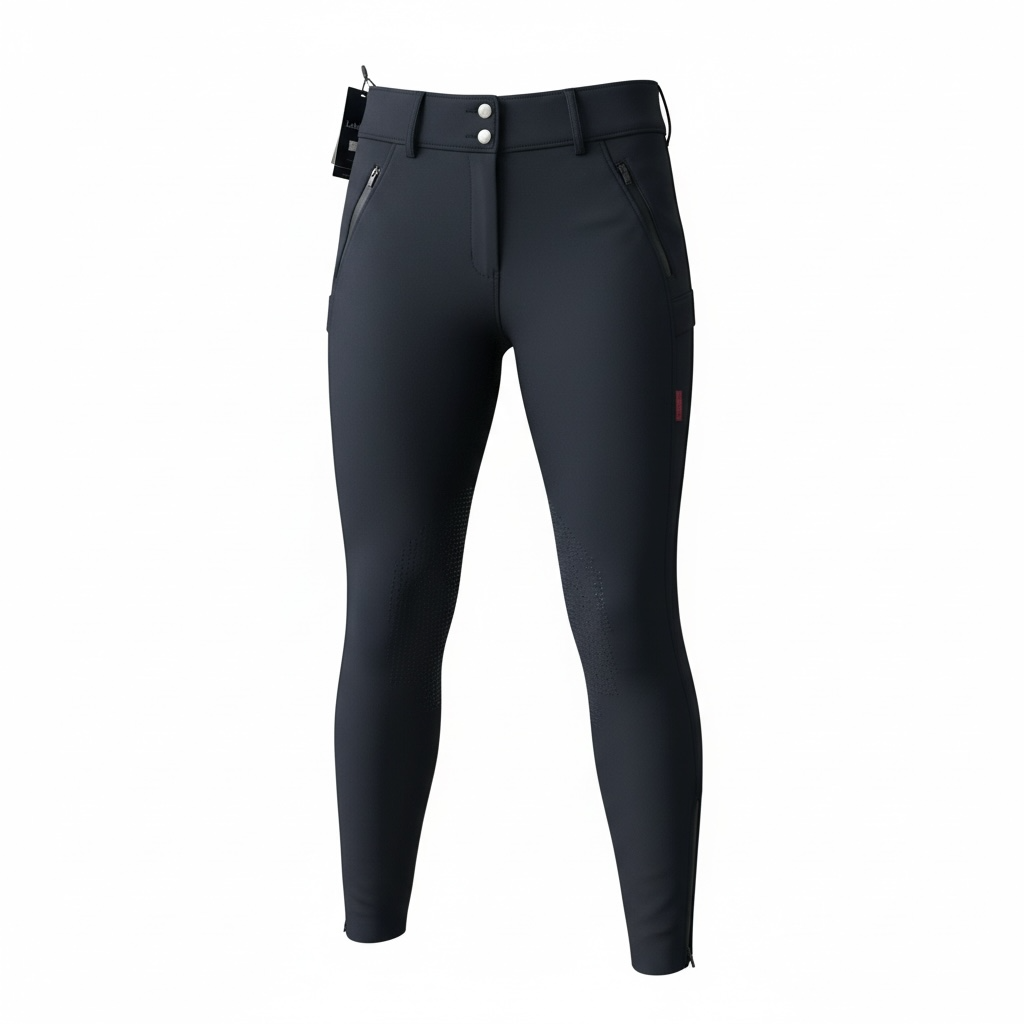 LeMieux Drytex Waterproof Winter Fleece Knee Grip Breeches - Black UK 12 / EU 40 / US 8  NEW
