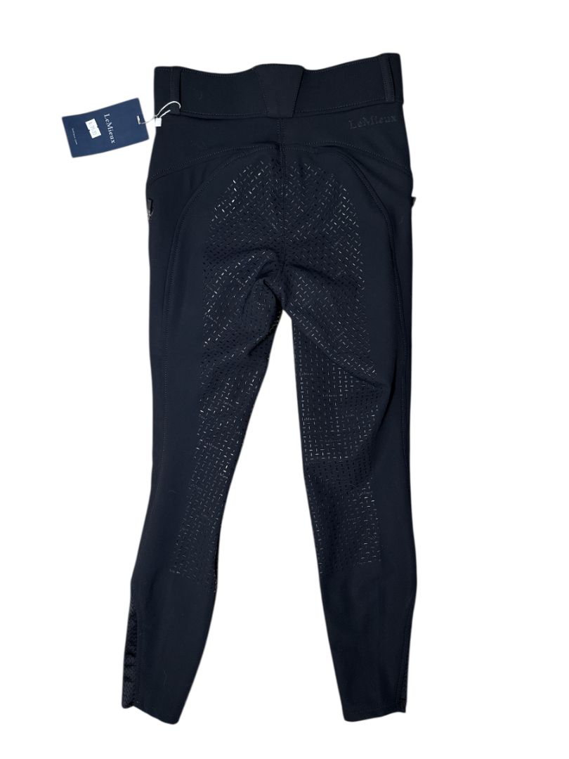 LeMieux Girls Ella Winter Leggings Full Seat Breeches -  Black- Size 9/10  NEW