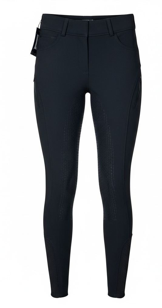 LeMieux Amy Winter Fleece Legging Breeches - Black Size UK 12 / US 8 / EU 40  NEW