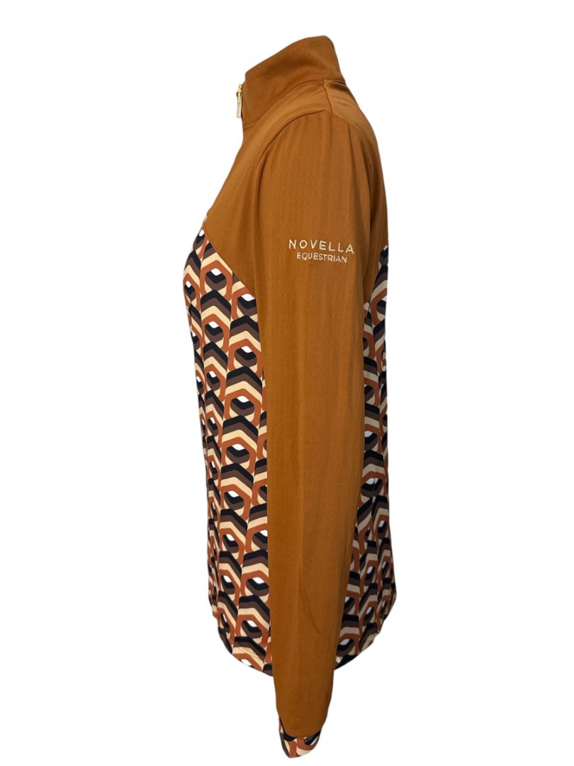Novella Equestrian Dancer Sun Shirt Top - Multi / Size Large