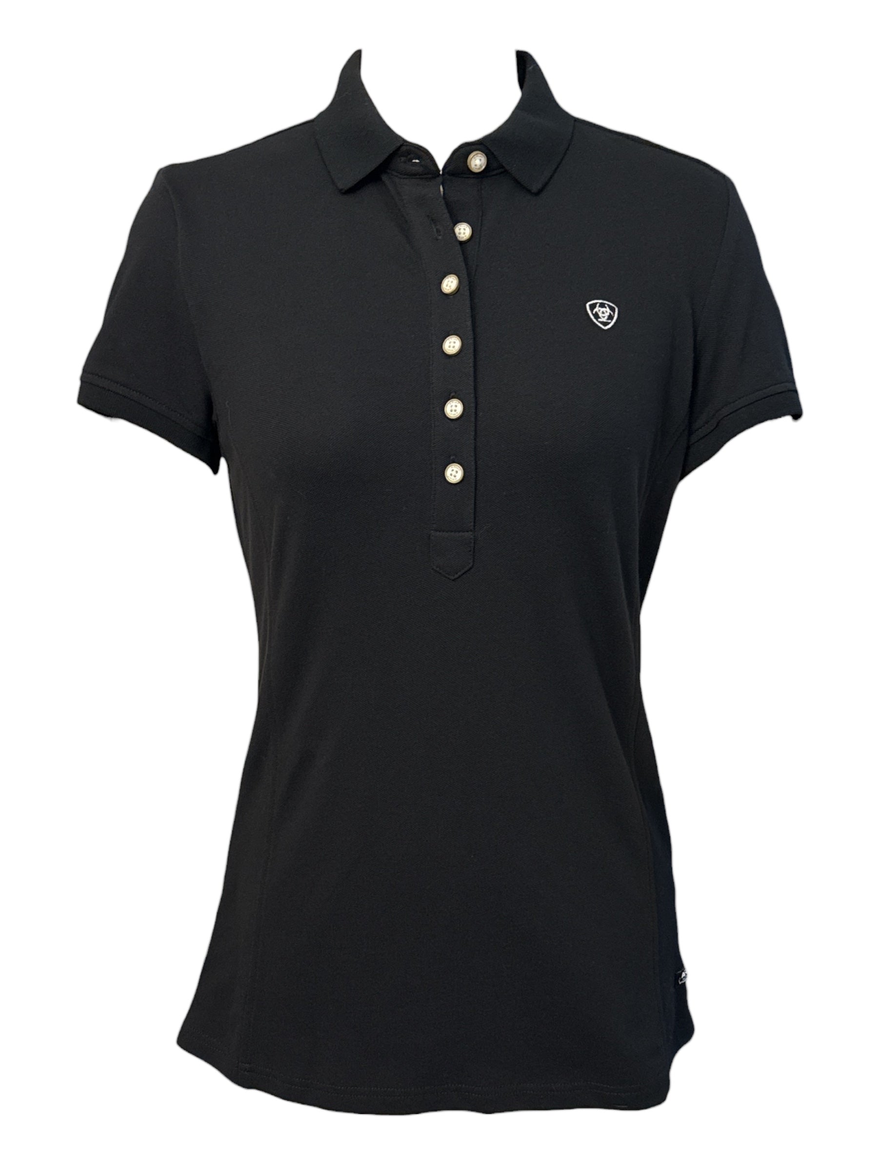 Ariat Women's Prix 2.0 Polo  Shirt - Black/ Size Medium NEW