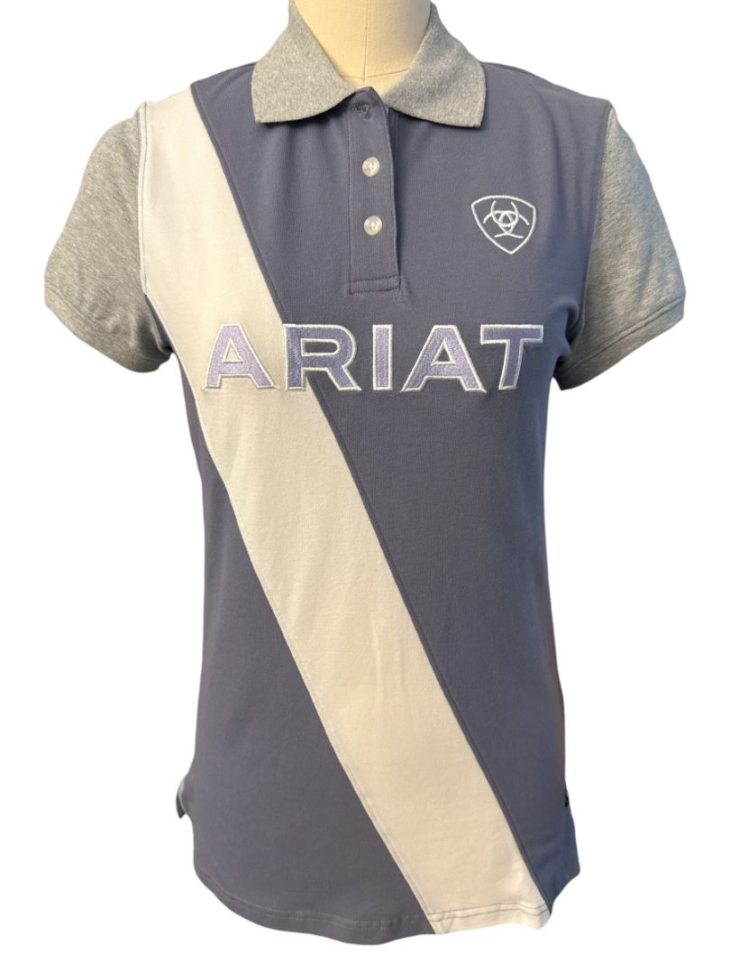 Ariat Taryn Polo Shirt - Dusty Granite / Size Large  NEW