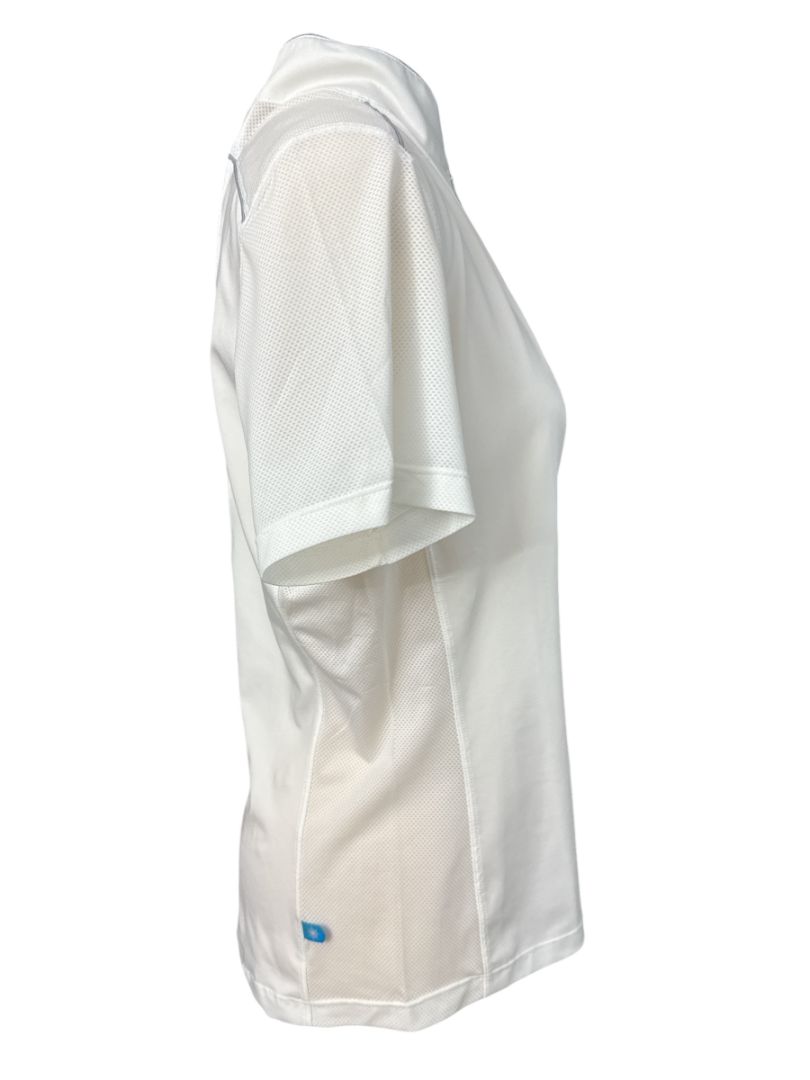 Chestnut Bay Performance Rider SkyCool Short Sleeve Shirt - White / Size Large  NEW