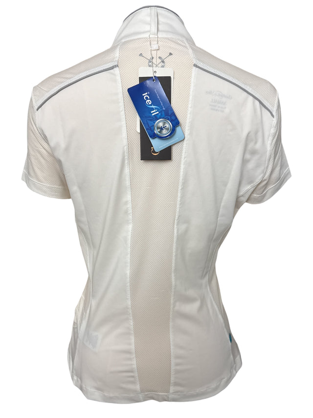 Chestnut Bay Performance Rider SkyCool Short Sleeve Shirt - White / Size XS NEW