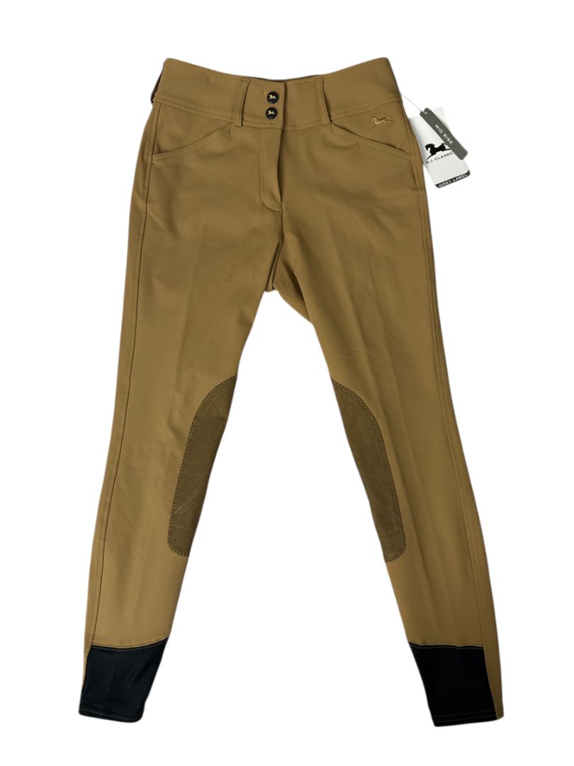 RJ Classics Anna Mid Rise Knee Patch Breech - Dijon / Size 24   NEW