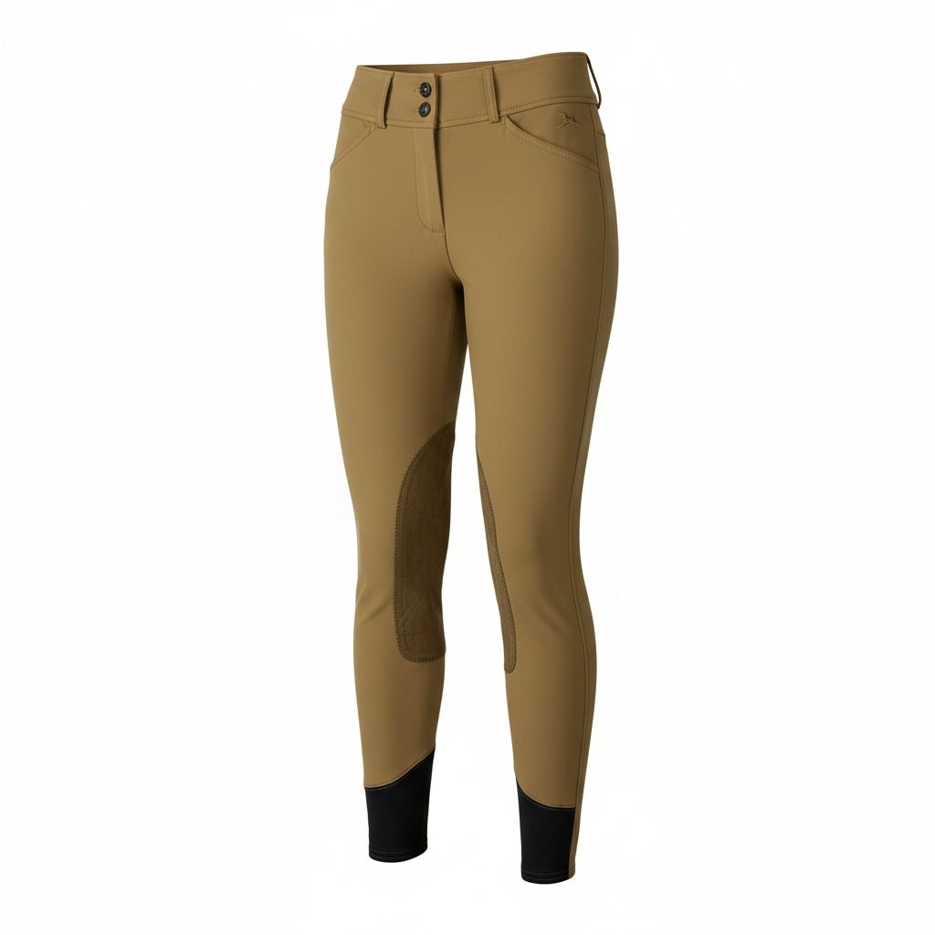 RJ Classics Anna Mid Rise Knee Patch Breech - Dijon / Size 24   NEW