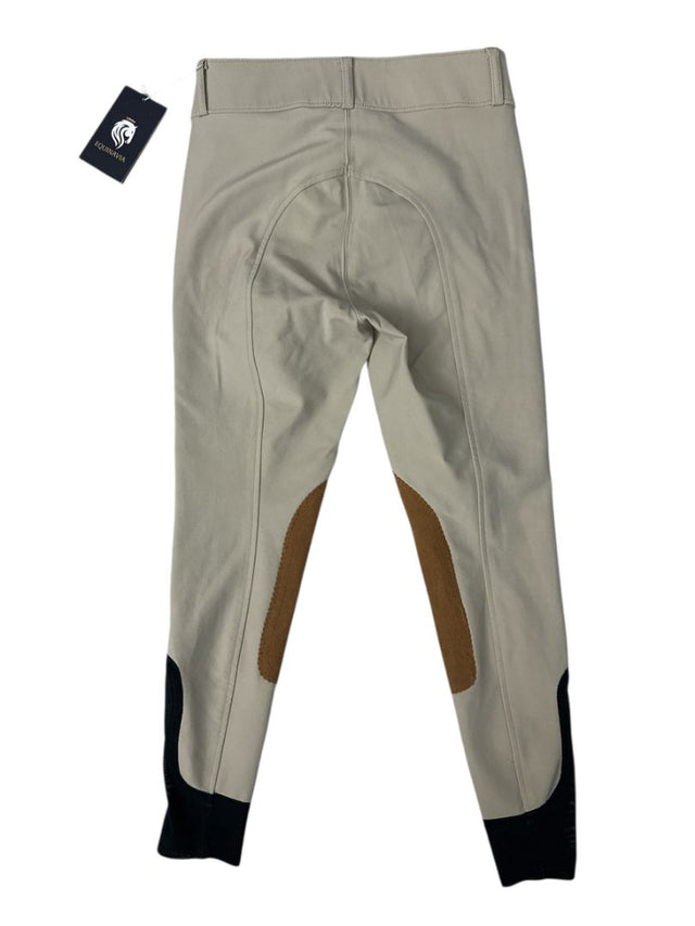 Equinavia Tuva Kids Show Knee Patch Breeches - Tan / Size 10 Youth  NEW