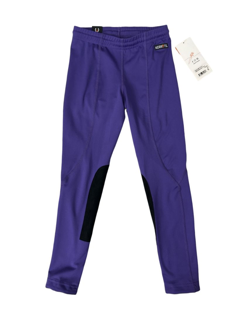 Kerrits Kids Performance Knee Patch Riding Tight - Purple Iris / Size Youth Small  NEW