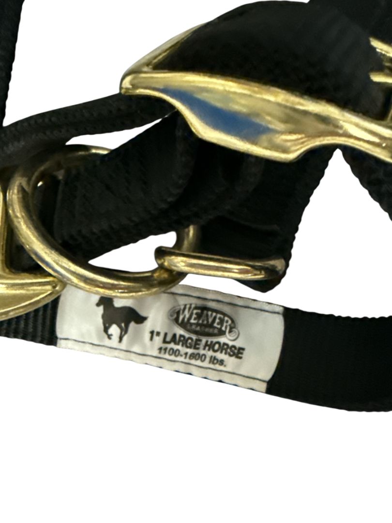 Weaver Adjustable Nylon Breakaway Halter - Black Oversize / Large NEW