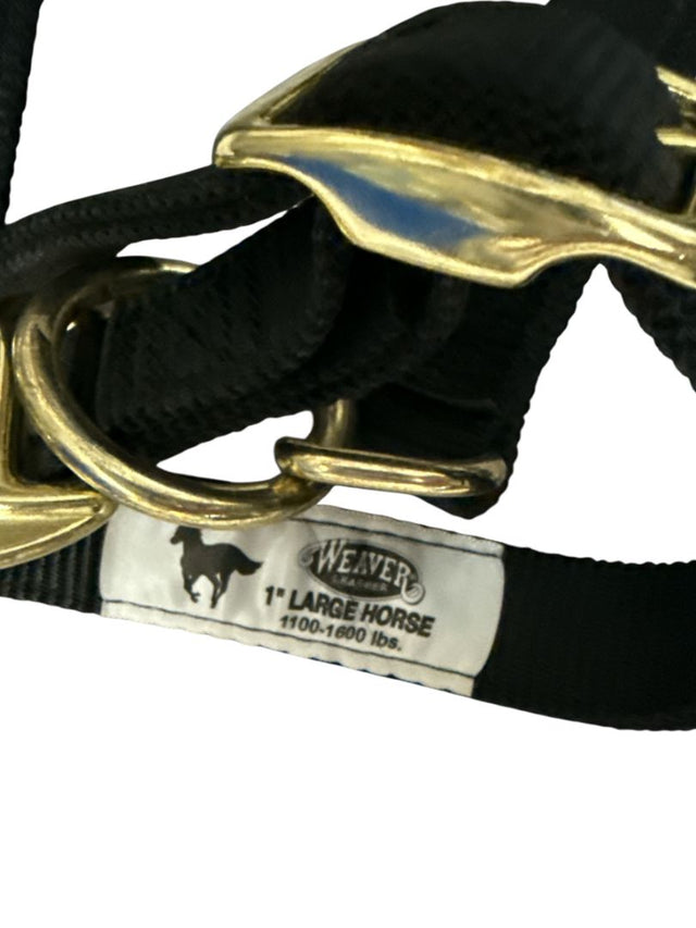 Weaver Adjustable Nylon Breakaway Halter - Black Oversize / Large NEW