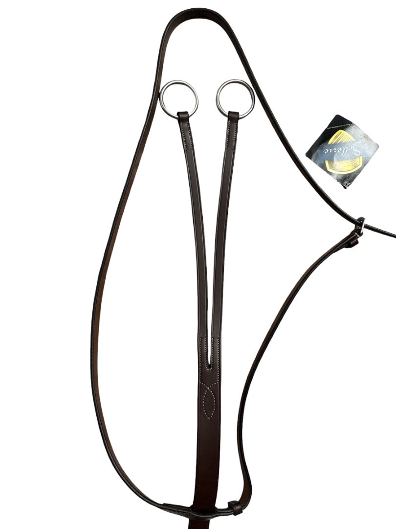 Ovation Elite Collection Flat Running Martingale - Dark Brown / Full Size   NEW
