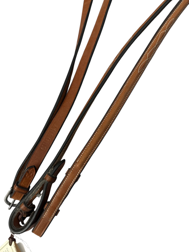 Crosby Raised Fancy Stitch Laced Reins - Hazel / 54"  NEW