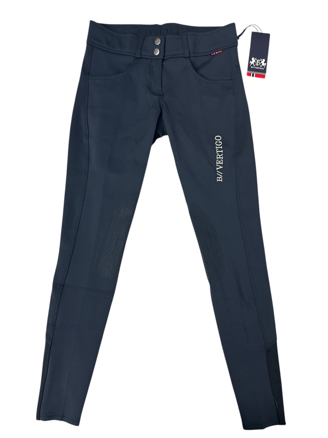 B Vertigo Meghan Silicone Knee Grip Breeches - Dark Navy / Size US 30 (EU 42)   NEW