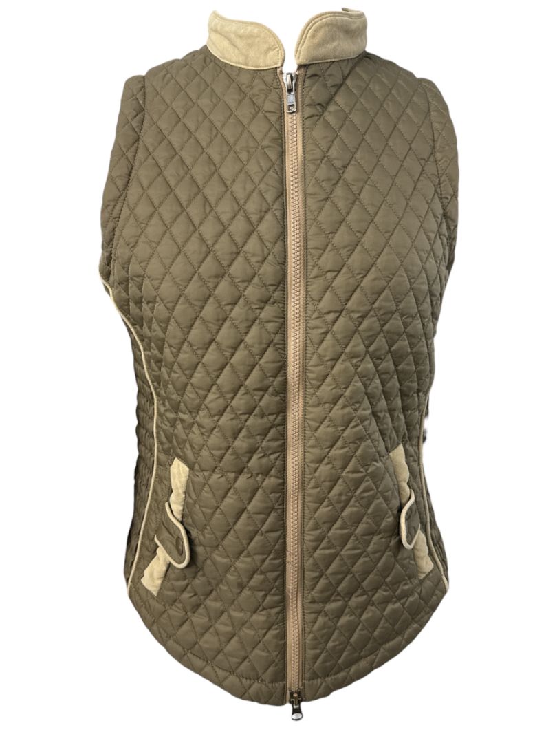 Goode Rider Quilted Vest - Champagne Tan / Size Large