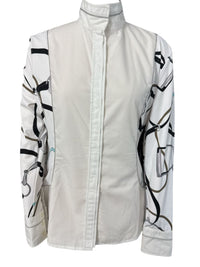 Arista Equestrian Long Sleeve Shirt - White / Size Large